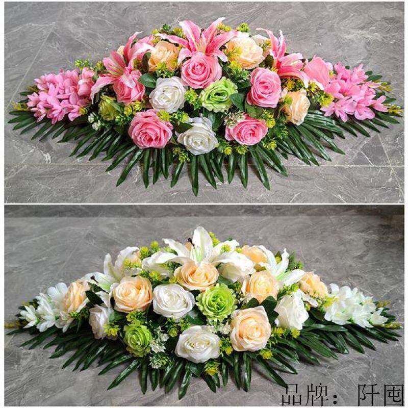会假议桌花仿真花摆jjRZAQcA件会议桌室仿真桌花签台面到摆设装饰