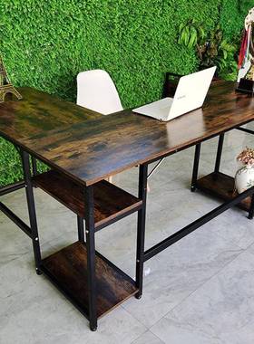 转角书一体QRQ31072桌L型电脑桌学生家用写字桌拐角办公桌架卧室