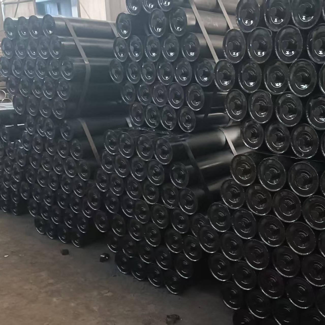 输送机托辊托矿用三联辊槽辊平行MAB下托耐磨型加厚托辊