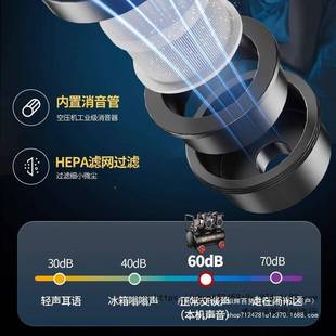 220空压机小型静工业级无油音便携木工v气SXZ泵气装修打气泵空压