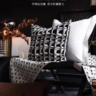 沙发客厅靠垫方枕样板间酒店抱枕 样板房抱枕轻奢简约现代软装
