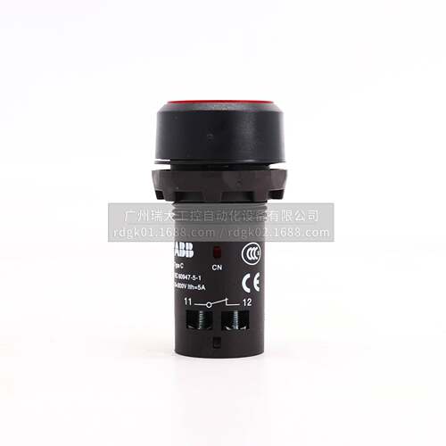 AB3B紧凑型红1色CP复位凸按钮头带灯CP3-12R-10HHE;0103873