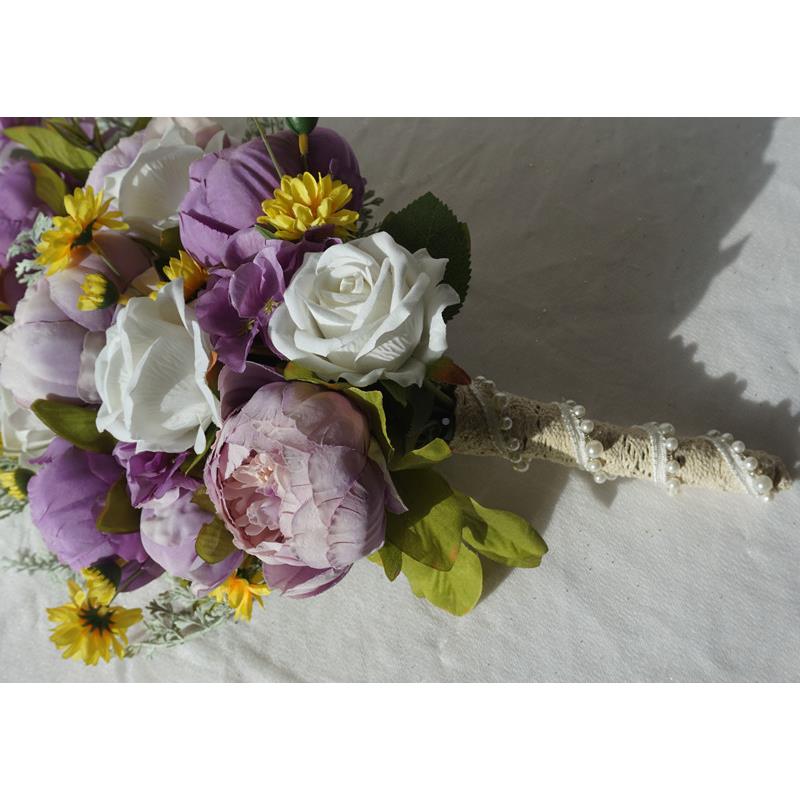 绢欧美西式仿真新娘手捧花假花花清新自用然韩婚庆品档高下垂SP-2