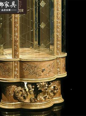 奢华12317欧式餐家具雕别花墅实木装饰柜单厅门酒柜