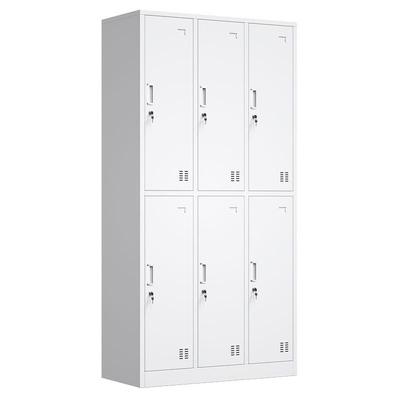 加厚铁皮更柜多门带锁储物柜制员更工宿舍衣橱柜加厚存QMS衣放钢