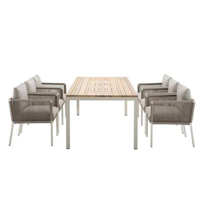 沃登 户外桌椅阳台藤椅现代别墅室外花园露台院子餐桌庭院休闲椅