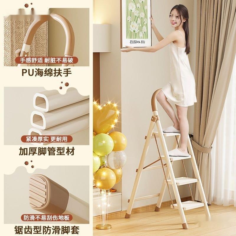 小梯子家庭用折RKO叠梯室梯加厚多功能内楼爬伸缩型轻便