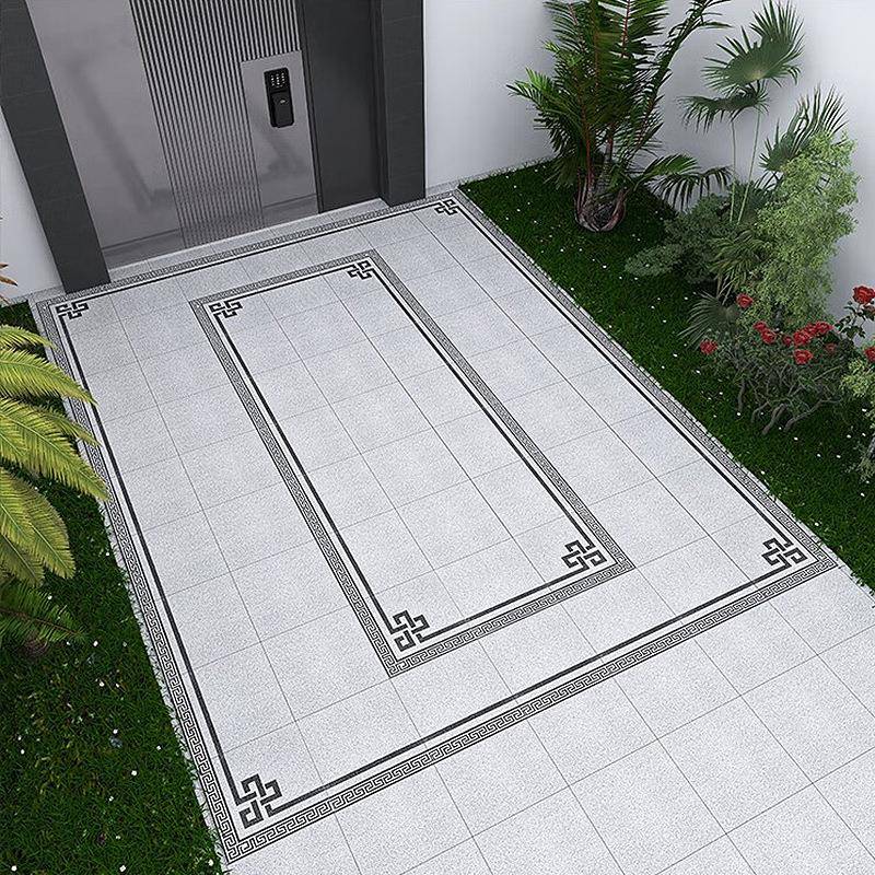 仿陶砖瓷石英砖IBH庭院砖地铺石拼花新中式石地pc砖生态地铺石瓷