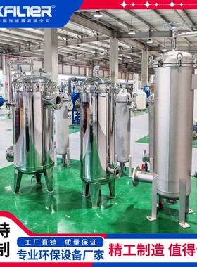 60立方2体袋不钢袋式过滤器DN80接口GKS液过滤钢04/16锈不锈材质