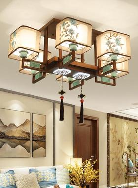 新灯中式吸顶灯客厅灯长气方简VOR约大圆形卧室餐厅形书房中国风5