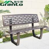 铸铝公园椅户长椅小广区场户外子白色长椅条凳庭院JFH花园靠背外
