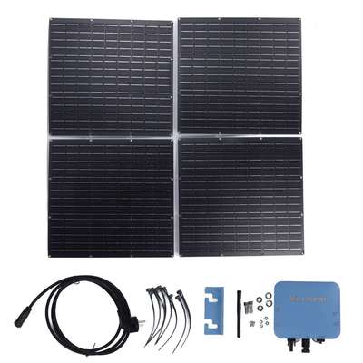 屋顶阳台单晶硅太阳能板发电套装220V110V并网装置家庭发电站节能