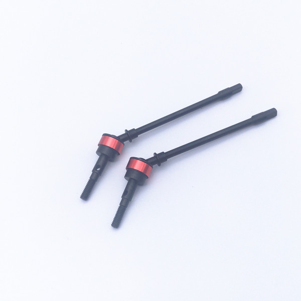 scx10金属升级配件钢CVD前传动轴 axial1/10攀爬车前桥狗骨万向节