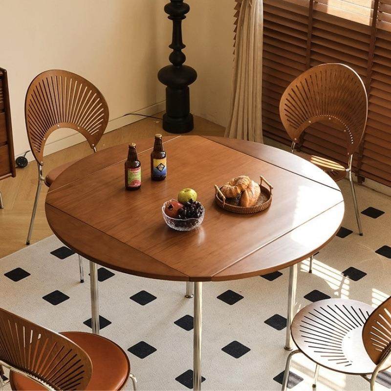 实木折叠复古圆形餐桌小户型简约家用正方形原木中古风实木餐桌,鲜花速递/花卉仿真/绿植园艺,割草机/草坪机,淘宝优惠券,粉丝福利购,淘宝优惠卷