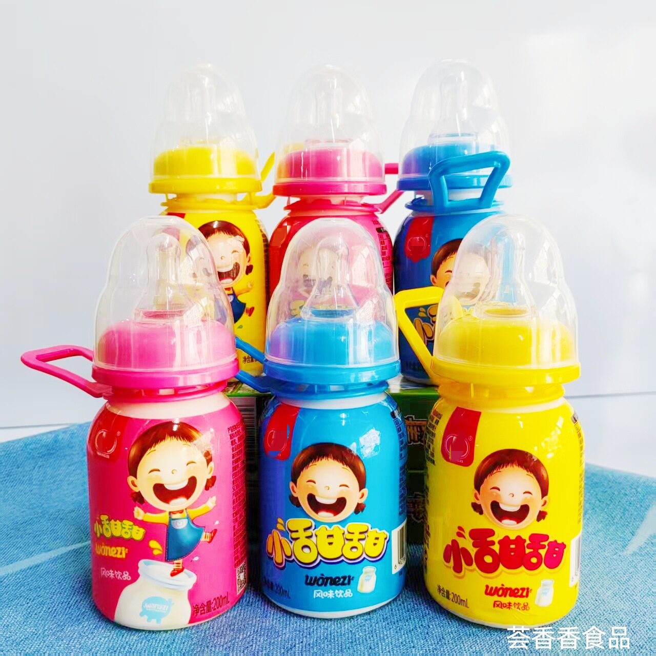 小甜甜儿童硅胶软奶嘴饮料酸甜果味风味饮品伴手礼物200ml/瓶