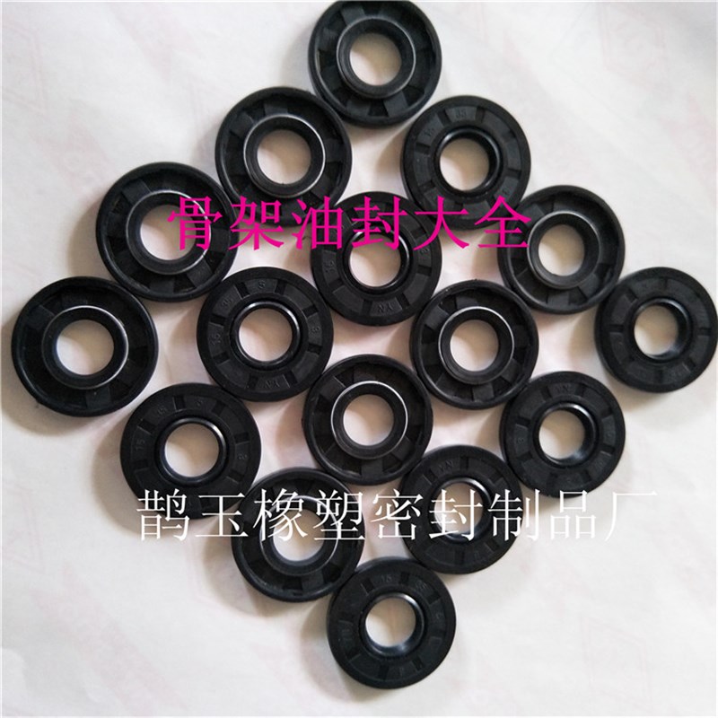 丁青氟胶TC骨架油封8*14*15*16*18*20*22**5*6*7*8耐高温骨架油封