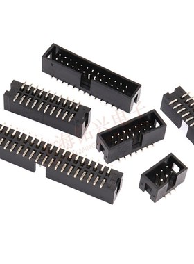 SMT贴片简易牛角座 2.54mm JTAG插座IDC3-6p8p10p14p16p20p30p40P