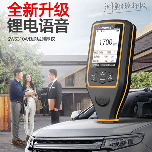 深达威SW-6310A/B涂层测厚仪铁铝两用高精度漆膜仪汽车漆面检测仪