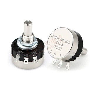 502 103 503旋钮帽精密可调 B102 RV24YN20S单圈碳膜电位器高精度