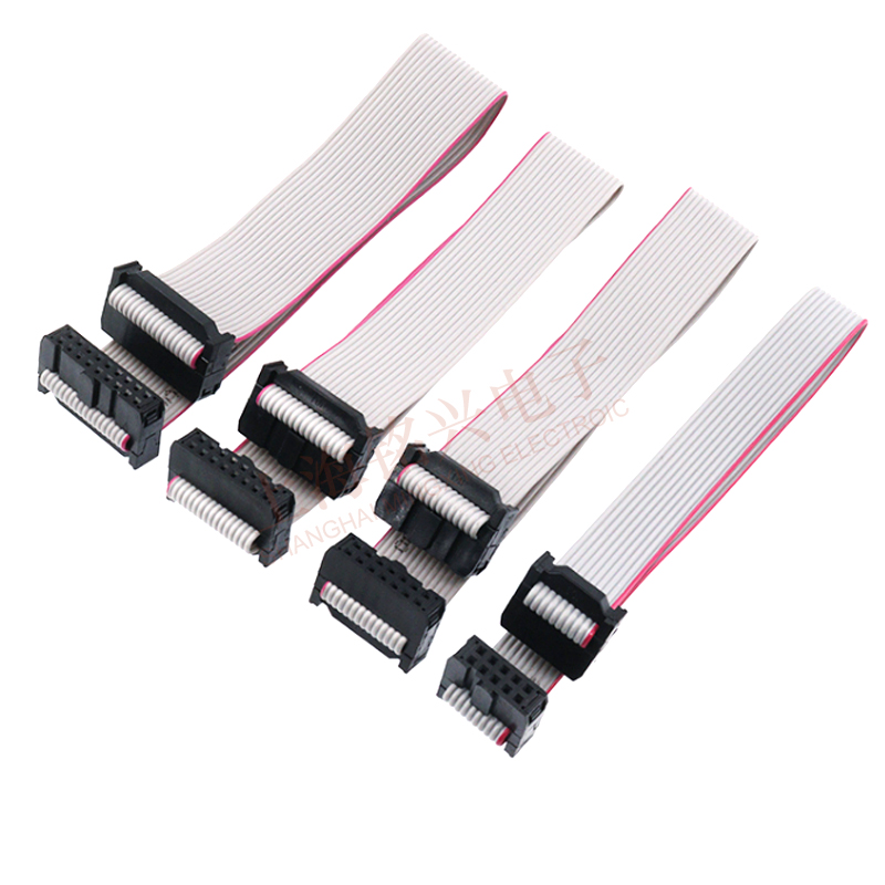 IDC-1.27/2.0/2.54mm间距灰色FC排线 LED屏 JTAG JLINK下载线