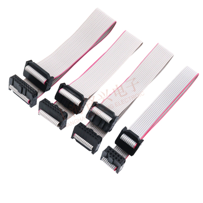 IDC-1.27/2.0/2.54mm间距灰色FC排线 LED屏 JTAG JLINK下载线