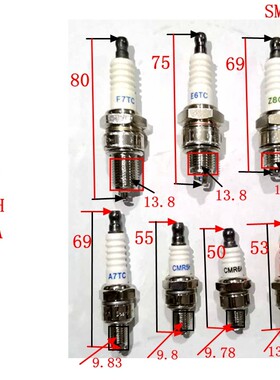 美亚MEIYA 等静压陶瓷 汽油发电机2~8KW E6TC F7TC F6TC火花塞