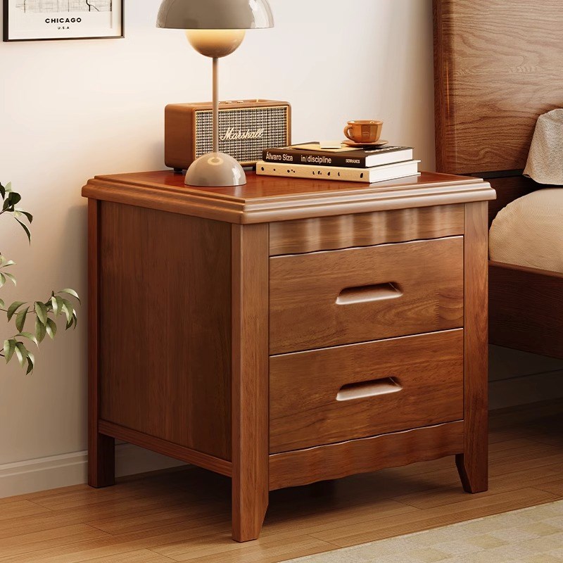 全实木床头柜简约现代家用收纳柜卧室置物架小型床边简易储物柜子