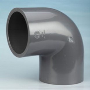 UPVC90度弯头 日标锚牌PVC-U塑胶排水给水 DN100 114mm 4寸 灰色