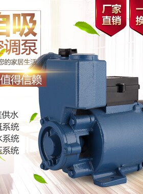 家用GP125W空调泵220v自吸泵离心水井抽水机全自动小型增压泵自动