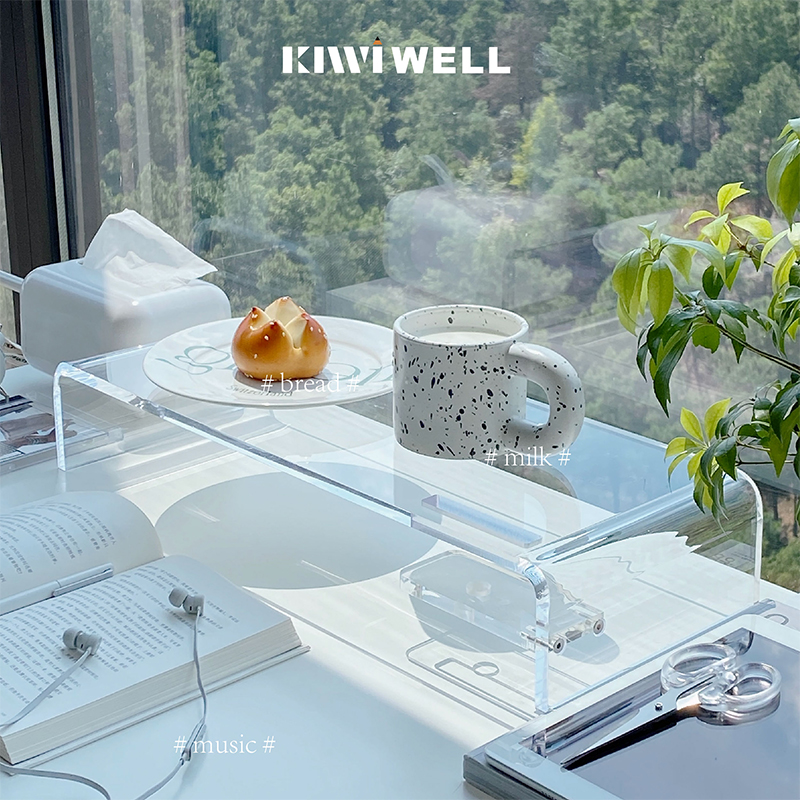 压克力增高架显示器支架工位电脑台式收纳笔记本办公室桌面置物架