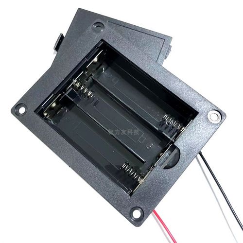 3节18650锂电池内嵌入式串联扣盖带粗线电池座带盖无开关电源盒