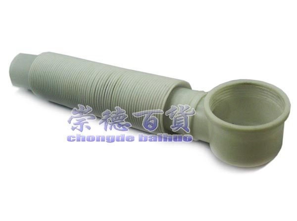 浴缸下水口伸缩排水管 木桶出水管PVC出水管全金属波纹管