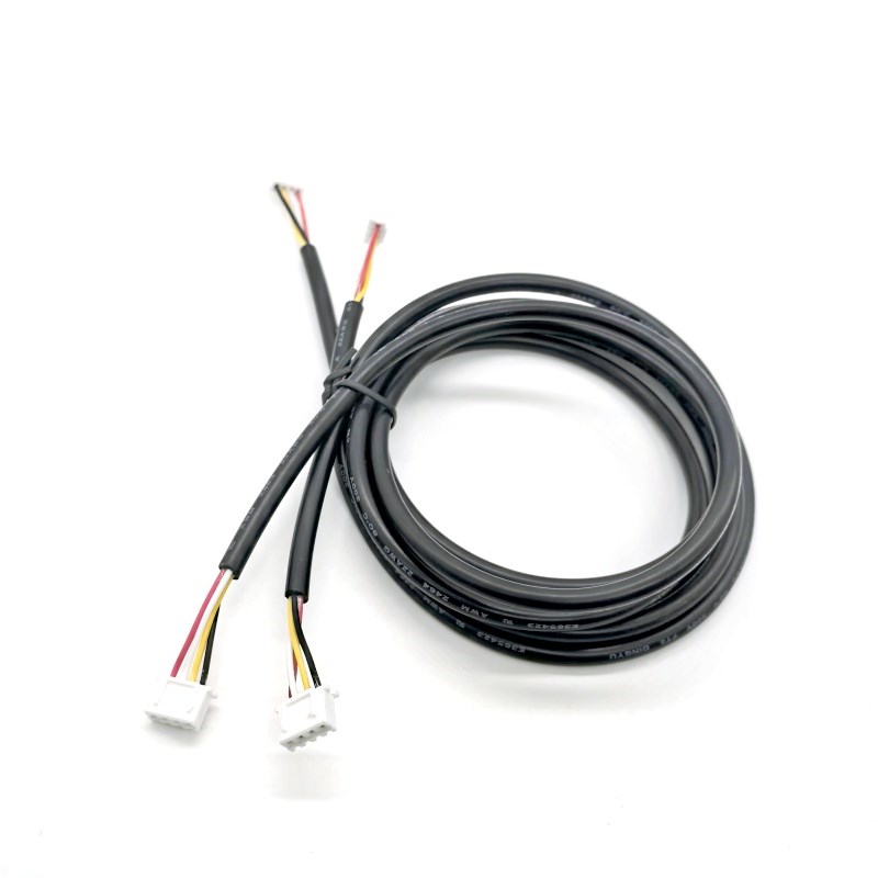 定制UL2464-24AWG4芯护套线xh2.54-4pin端子线单头双头信号延长线