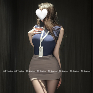 尤珍「贴身小秘」性感秘书OL制服包臀裙紧身情侣约会战袍qqny内衣