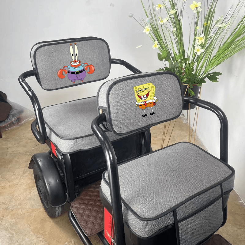 电动三轮车坐垫座套脚垫印花纯色坐垫座套爱玛雅迪三轮车脚垫