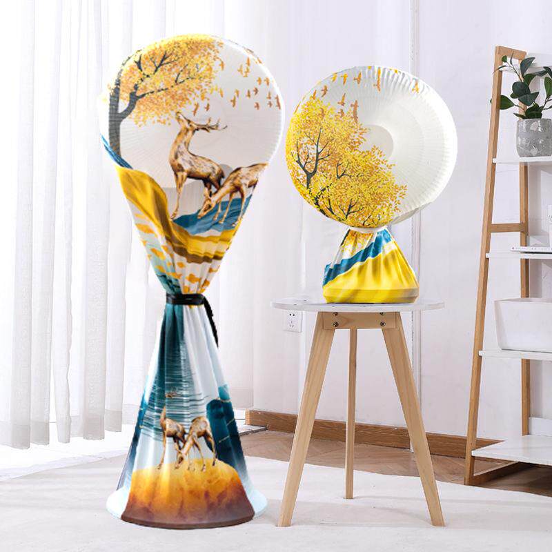 电风扇罩子防尘罩家用风扇套立式落地全包2024新款空调扇网罩通用