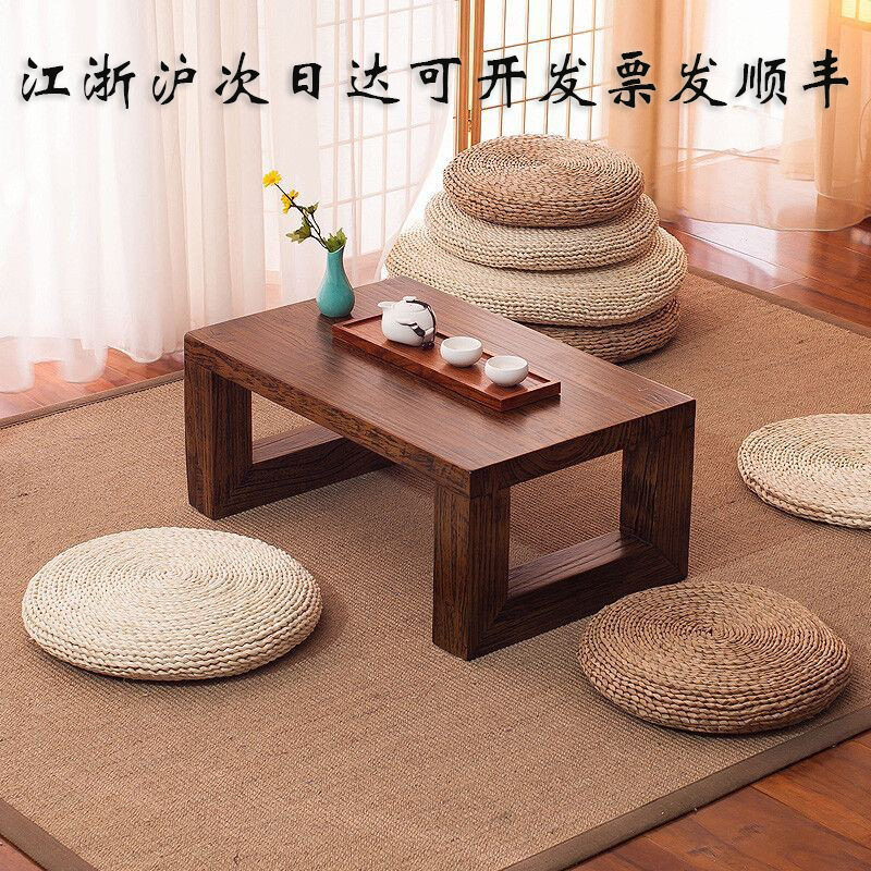 草编编织藤椅子草圆形苞米叶垫坐垫米皮阳薄款台蒲垫团飘窗玉坐