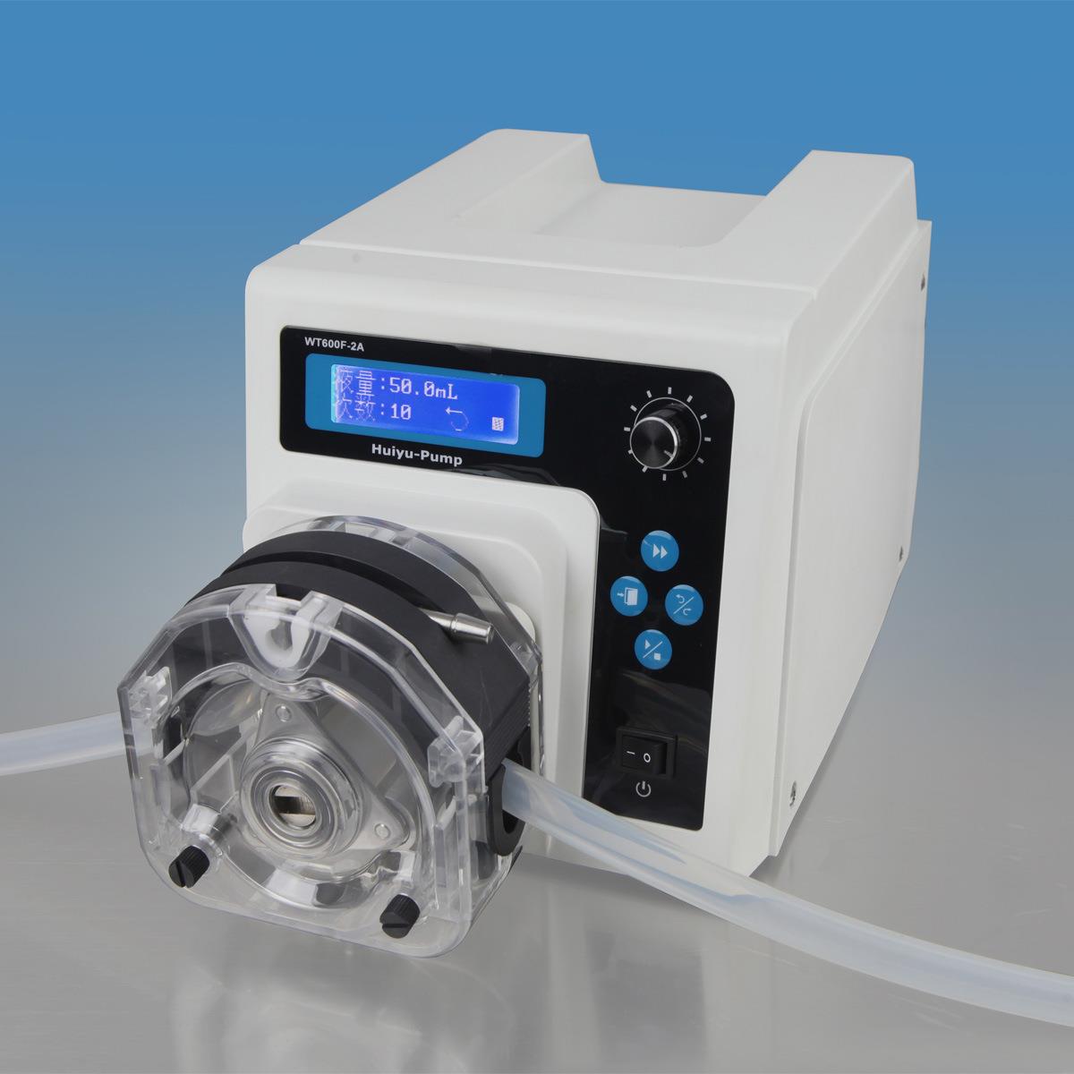 慧宇伟业分配型蠕动泵WT600F-2A 高精度大流量带灌装功能