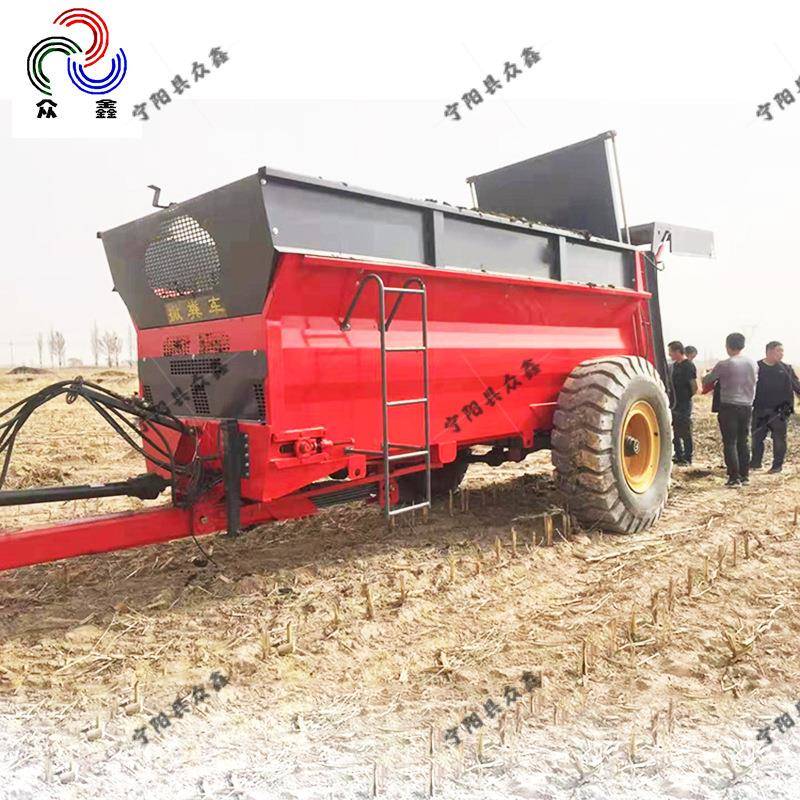 牛羊粪撒粪车大型轮式抛撒肥设备发酵肥农田撒肥机颗粒肥撒肥车
