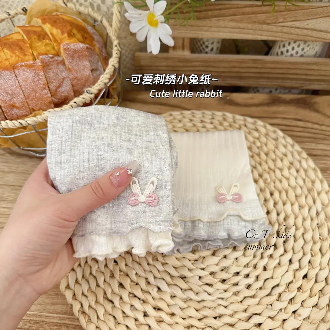 【下单立减30】女童夏季薄款花边七分打底裤透气无骨儿童打底裤ZQ