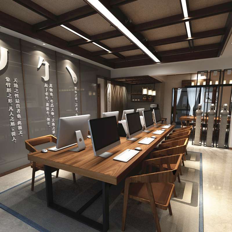 大型实木会议桌长桌简约现代长条桌椅组合办公桌会客洽谈桌大班台