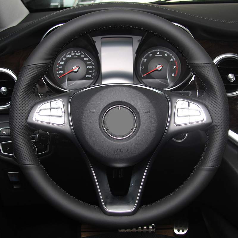 奔驰E300L C260L A200L GLC GLA200 GL级S级专用汽车方向盘套手缝