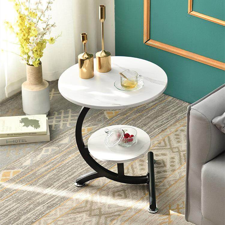 北欧仿大理石面茶几简约现代客厅沙发角几小户型阳台圆形双层桌子,鲜花速递/花卉仿真/绿植园艺,割草机/草坪机,淘宝优惠券,粉丝福利购,淘宝优惠卷