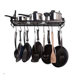 佳华铁艺厨房架锅架厨房置物架折叠厨房壁挂锅架