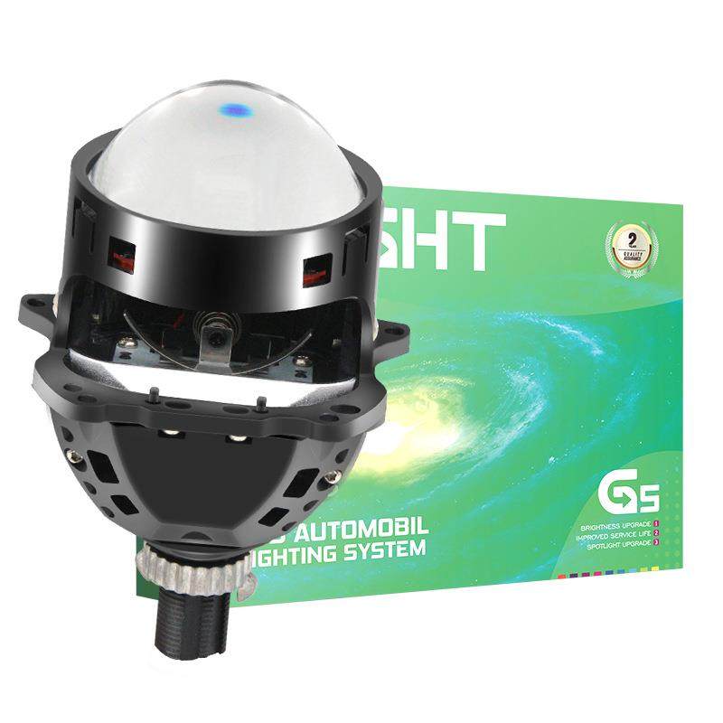 新款热卖B1车灯改装透镜智能大功率LED大灯白黄远近超亮聚光