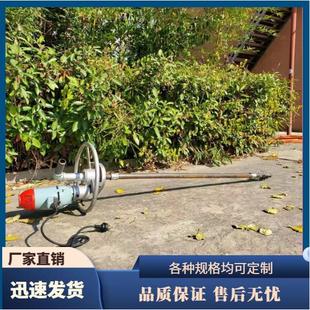 小型单人手持打井机 钻井机 60米深家用钻井设备 三轮车载式