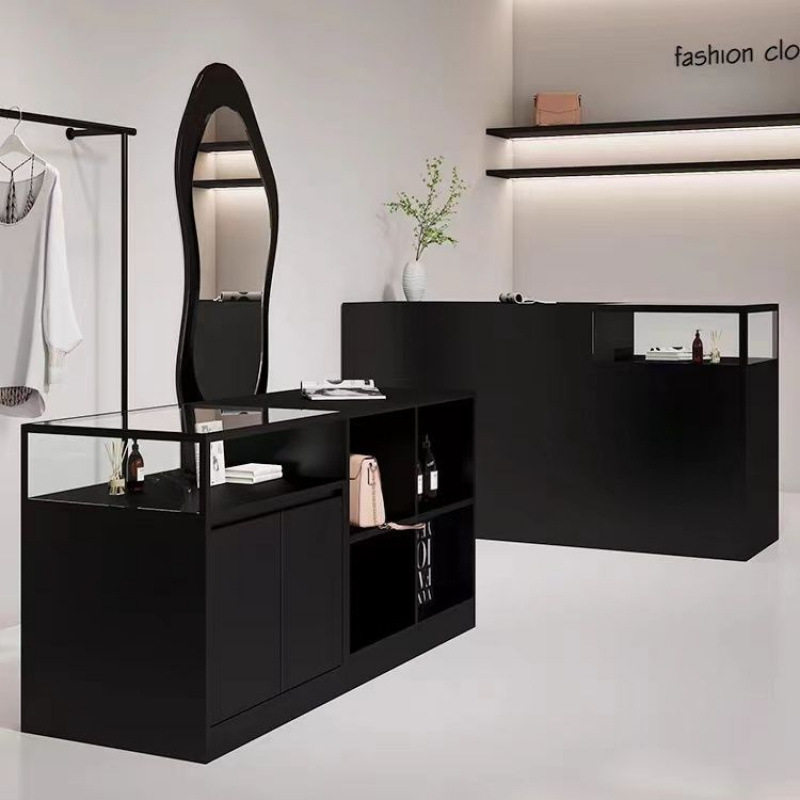 服装店中岛中岛桌展示台展示收银台饰品柜台摆件陈列玻璃吧台其他