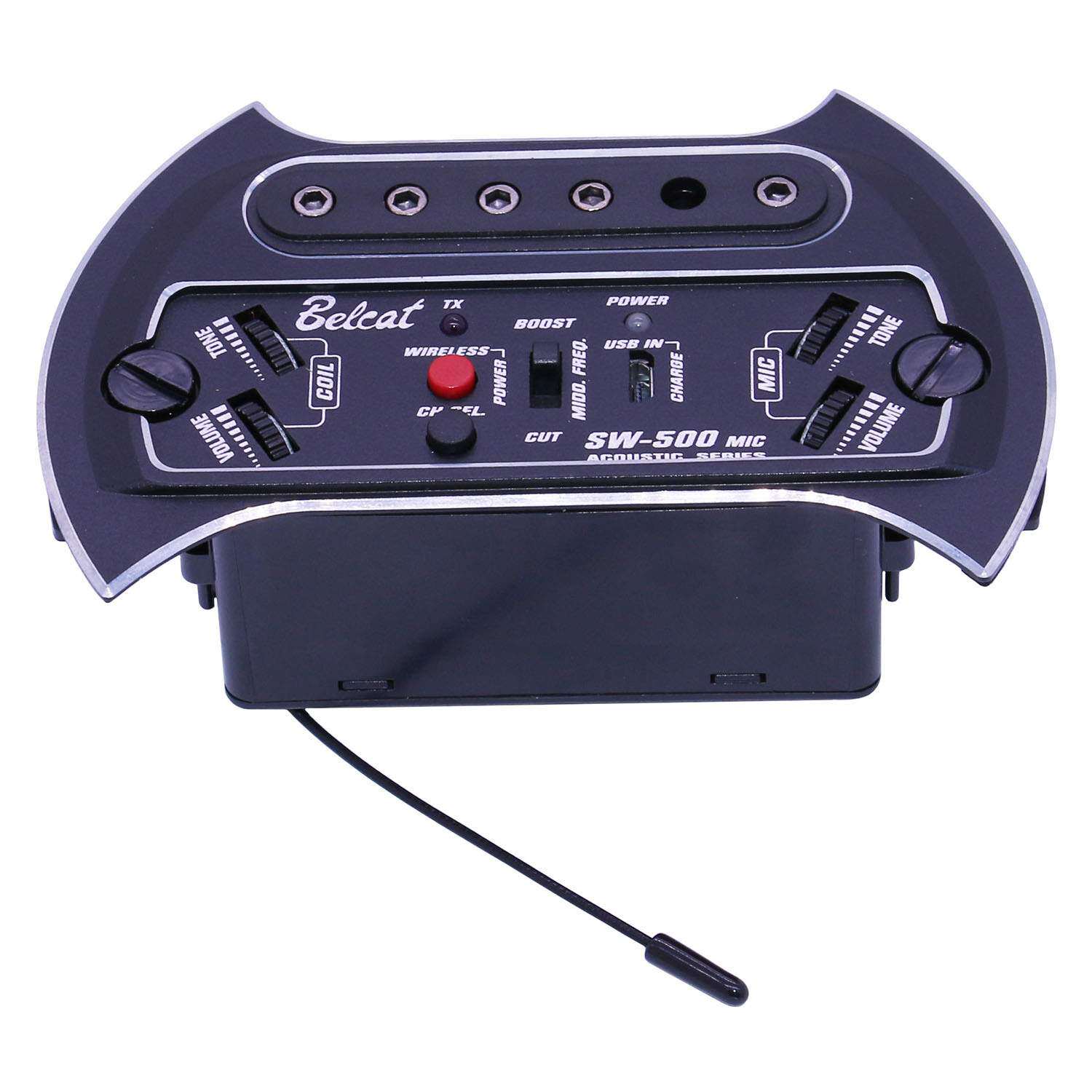 民谣木吉他音孔无线拾音器Belcat免开孔麦克风打板小清新便携环保