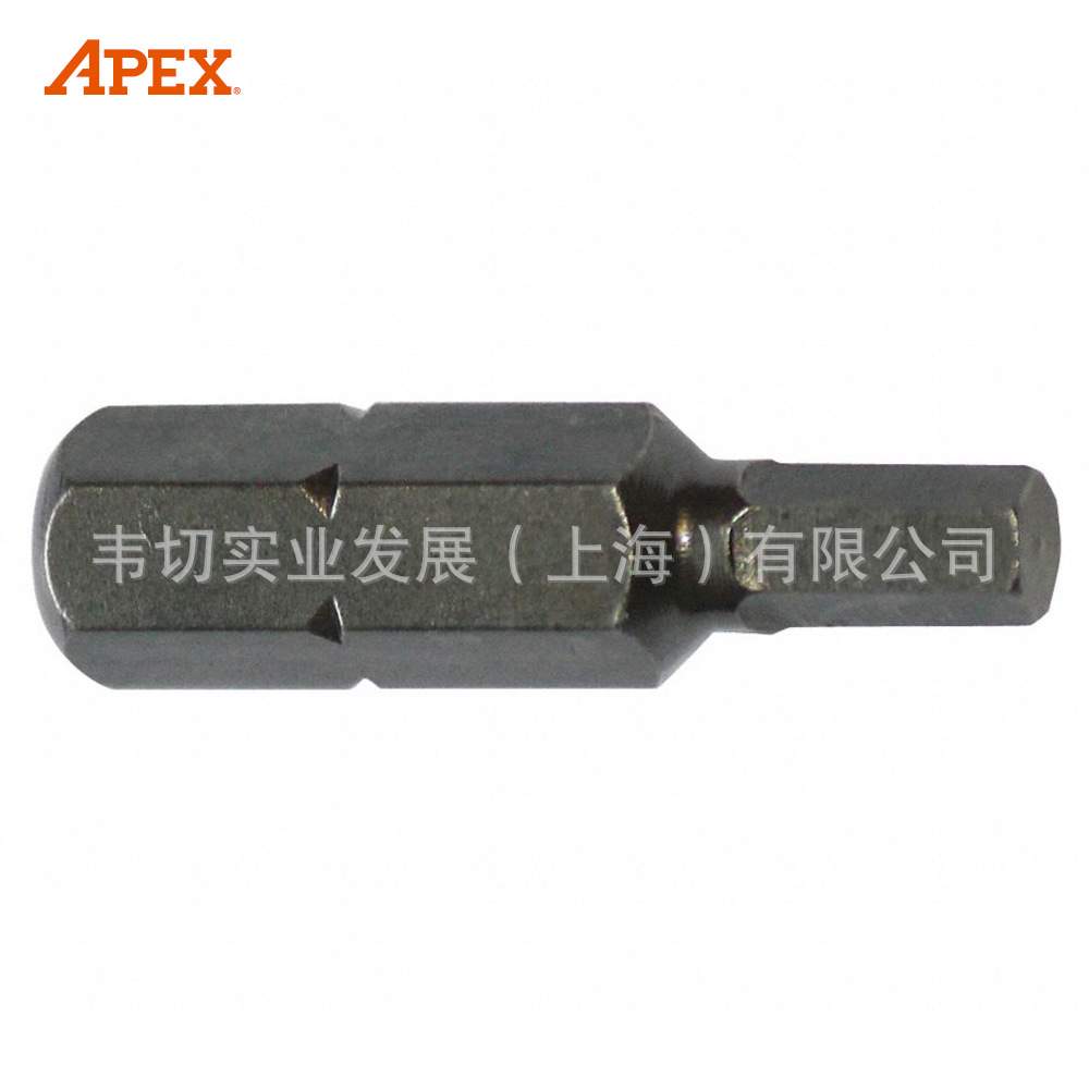 APEX 1/4IN 英制内六角批头 旋具头 规格1/20in 185-000X