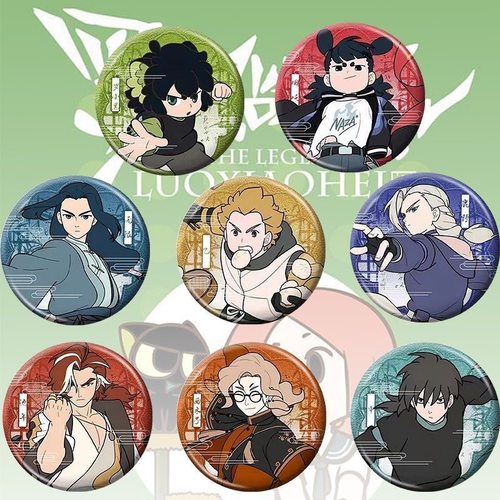 罗小黑战记动漫周边吧唧徽章罗小黑鹿野无限甲乙池年哪吒西木子